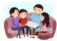 familia leyendo